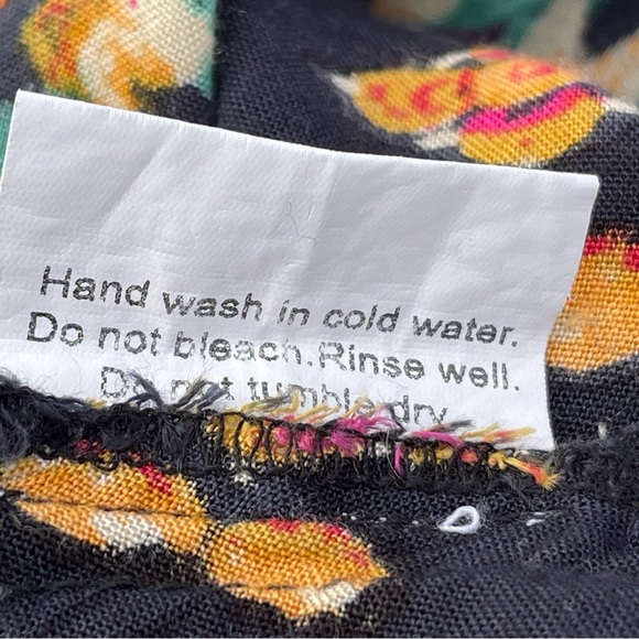 Earthbound Trading Co Skirt Womens M‎ Black Maxi Paisley Boho Flowy Gypsy Hippie - Picture 9 of 15